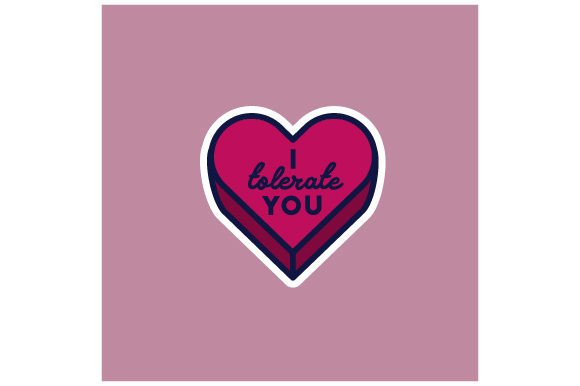 Candy Heart I Tolerate You Sticker Review