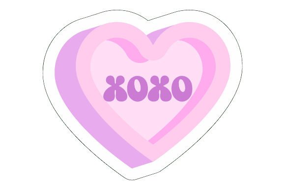 Candy Heart XOXO Sticker Review for Embroidery Projects