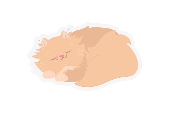 Cute Cat Smiling Sticker Embroidery Review