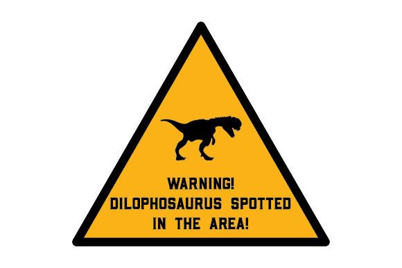 Dinosaur Warning Sticker Review