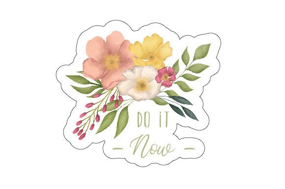 Do It Now - Sticker Watercolor Embroidery Review