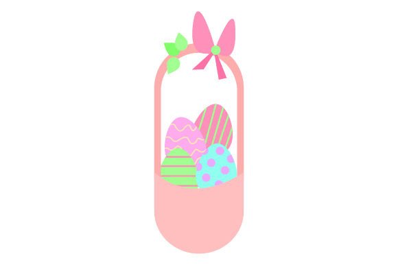 Easter Basket with Eggs - Sticker Design Review