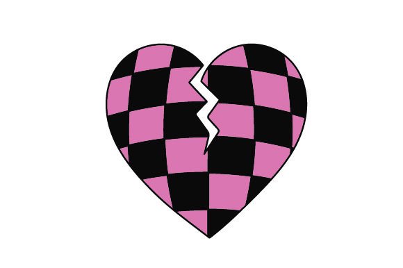 Emo Checkered Valentine s Heart Sticker Review