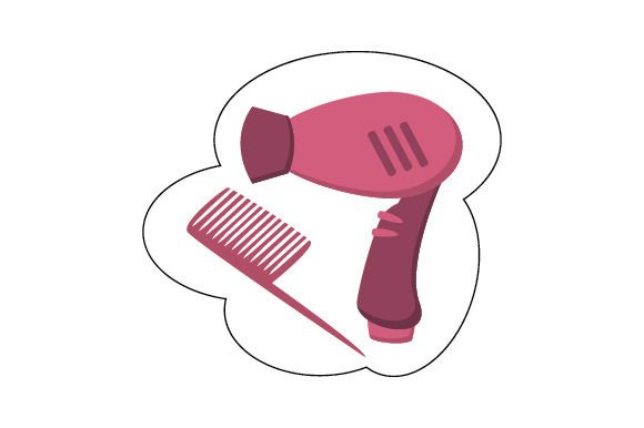 Hair Dryer Brush Sticker Embroidery Review