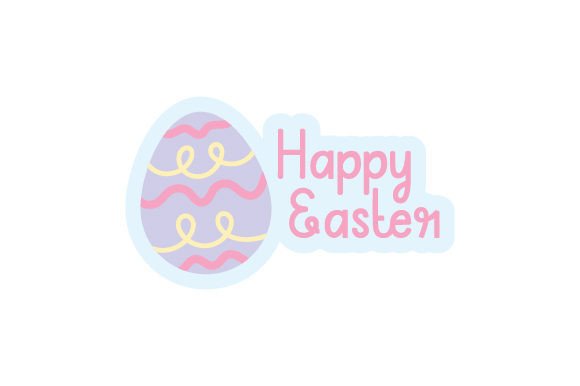 Happy Easter - Egg - Sticker Embroidery Review
