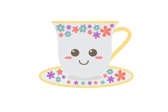 Kawaii Teacup Sticker Embroidery Review