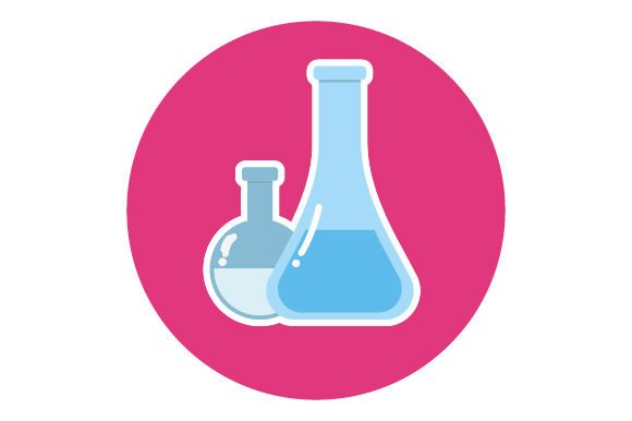 Laboratory Glass Flask Sticker Review